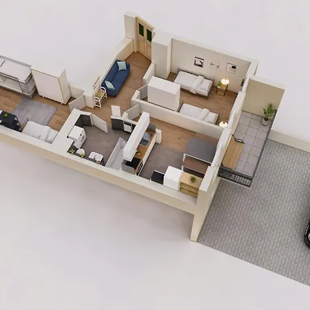 2 Schlafzimmer-balkon-küche-parkplatz-designerbad Apartamento